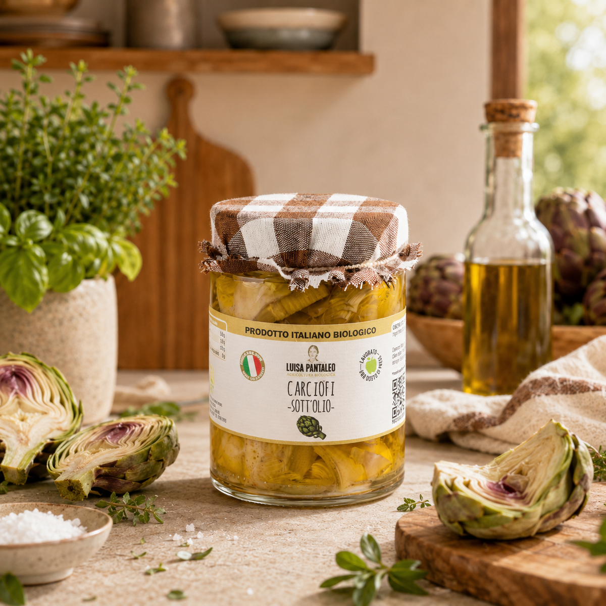 Artischocken in Öl mit Bio-Knoblauch 270 g