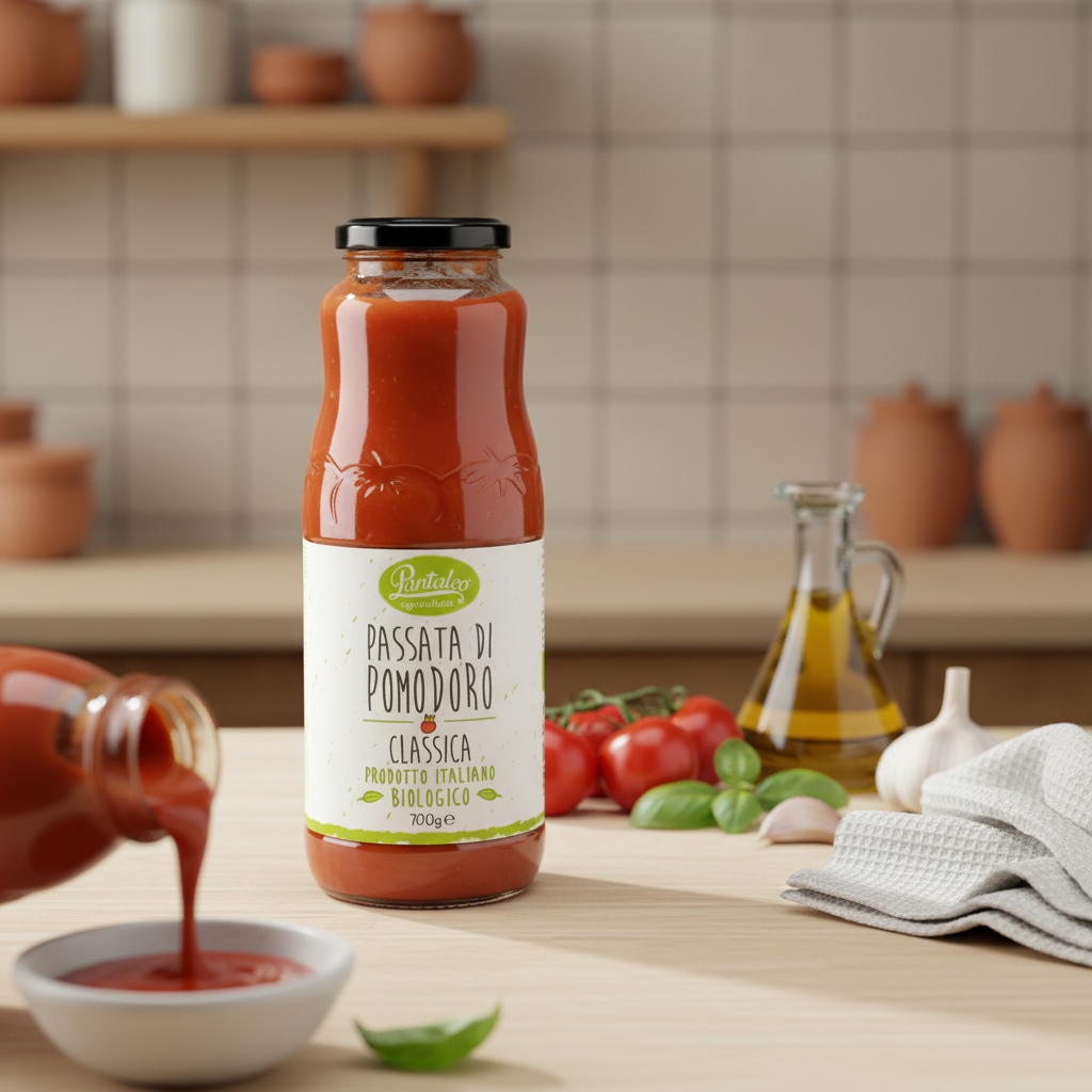 Klassische nachhaltige Bio-Tomatenpassata 2026