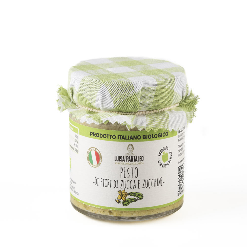 Bio-Zucchiniblüten- und Zucchinipesto 180 g